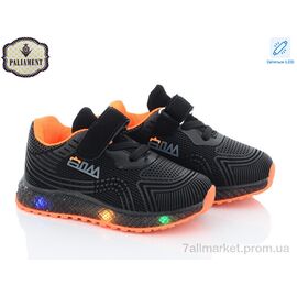Фотография Кроссовки детские модные Весна/осень SP233-3 LED (8 пар р.20-25) "PALIAMENT" недорого оптом от прямого поставщика