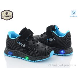 Фотография Кроссовки детские модные Весна/осень SP233-5 LED (8 пар р.20-25) "PALIAMENT" недорого оптом от прямого поставщика