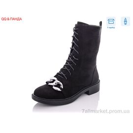 Фотография Ботинки женские стильные Весна/осень 537-8-1 (6 пар р.37-41) "QQ&Панда" недорого оптом от прямого поставщика