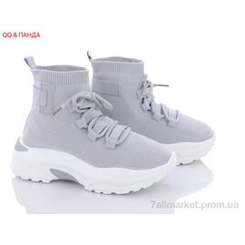 Фотография Кроссовки женские модные Весна/осень BK25 grey (8 пар р.36-41) "QQ&Панда" недорого оптом от прямого поставщика