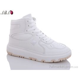 Фотография Кроссовки женские модные Весна/осень BK72 white (8 пар р.36-41) "Aba" недорого оптом от прямого поставщика