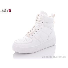 Черевики жіночі стильні Весна/осінь BK51 white (8 пар р.36-41) "Aba" недорого оптом від прямого постачальника