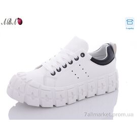 Фотография Кроссовки женские модные Весна/осень BK81 black (8 пар р.36-41) "Aba" недорого оптом от прямого поставщика