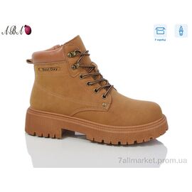 Черевики жіночі стильні Весна/осінь JP17-2 camel (8 пар р.36-41) "Aba" недорого оптом від прямого постачальника