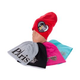 Фотография Шапка детская на девочку DI1417 mix р.4-10 "Mabi" недорого оптом от прямого поставщика