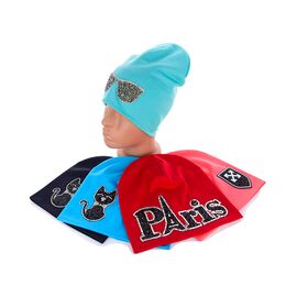 Фотография Шапка детская на девочку DI1418 mix р.4-10 "Mabi" недорого оптом от прямого поставщика