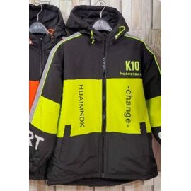 Фотография Куртка детская демисезонная на мальчика 007 black-yellow р.140-170 "Bravo" недорого оптом от прямого поставщика