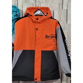 Фотография Куртка детская демисезонная на мальчика 008 orange р.140-170 "Bravo" недорого оптом от прямого поставщика
