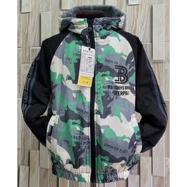 Фотография Куртка детская демисезонная на мальчика 5518 black-green р.100-130 "Bravo" недорого оптом от прямого поставщика
