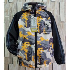 Фотография Куртка детская демисезонная на мальчика 5518 black-yellow р.100-130 "Bravo" недорого оптом от прямого поставщика
