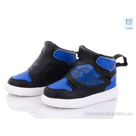 Фотография Кроссовки детские модные Весна/осень KJ06 black-blue (8 пар р.25-30) "Style-baby-Clibee" недорого оптом от прямого поставщика
