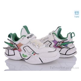 Фотография Кроссовки детские модные Весна/осень 9096 white (8 пар р.32-37) "Style-baby-Clibee" недорого оптом от прямого поставщика