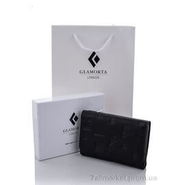 Гаманець чоловічий B026-36 black 10*14*2 см, "GLAMORTA" недорого оптом від прямого постачальника