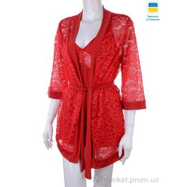 Фотография Ночная рубашка Весна/осень 0511 red (3 шт. р.сетка S-L) "Nadia & Natali" недорого оптом от прямого поставщика