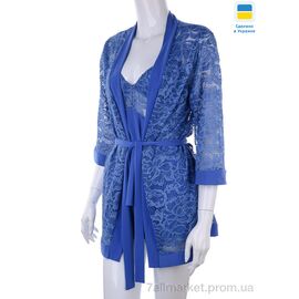 Фотография Ночная рубашка Весна/осень 0511 d.blue (3 шт. р.сетка S-L) "Nadia & Natali" недорого оптом от прямого поставщика