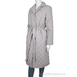 Пальто жіноче Весна/осінь 1108-1 grey (4 шт. р.сітка50-58) "Turn Hug" недорого оптом від прямого постачальника