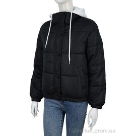 Куртка жіноча Весна/осінь 270 black (6 шт. р.сіткаM-2XL) "Turn Hug" недорого оптом від прямого постачальника