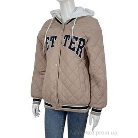 Куртка жіноча Весна/осінь 6218 d.beige (5 шт. р.сіткаM-2XL) "Turn Hug" недорого оптом від прямого постачальника