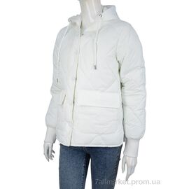 Фотография Куртка женская Весна/осень 6215-1 white (6 шт. р.сетка M-2XL) "Turn Hug" недорого оптом от прямого поставщика