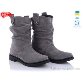 Фотография Ботинки женские стильные Весна/осень 1002 сер.з. (6 пар р.36-41) "ARTO" недорого оптом от прямого поставщика