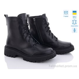 Фотография Ботинки женские стильные Весна/осень 7068-4 чорний (6 пар р.36-40) "A.N.I.One" недорого оптом от прямого поставщика