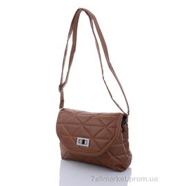 Фотография Сумка женская 2137-2 brown 17*22*10 см, "David Polo" недорого оптом от прямого поставщика