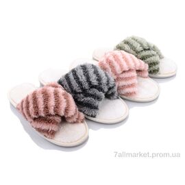 Тапки жіночі для будинку Весна/осінь 1364 mix (10 пар р.36-41) "Slippers" недорого оптом від прямого постачальника