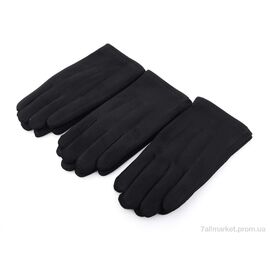 Фотография Перчатки мужские Весна/осень F03М замш black (10 шт. р.сетка 11-13) "KUINH" недорого оптом от прямого поставщика