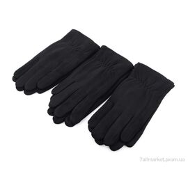 Фотография Перчатки мужские Весна/осень F04М замш black (10 шт. р.сетка 11-13) "KUINH" недорого оптом от прямого поставщика