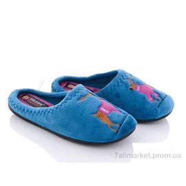 Тапки жіночі для будинку Весна/осінь 14412 blue (6 пар р.36-40) "Soylu" недорого оптом від прямого постачальника
