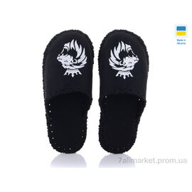 Тапки чоловічі домашні Весна/осінь 323 черный (9 пар р.40-45) "Active" недорого оптом від прямого постачальника