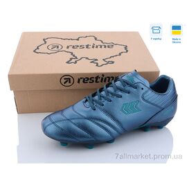 Футбольне взуття чоловічі Весна/осінь DM023102-2 navy-cyan (8 пар р.41-45) "Restime" недорого оптом від прямого постачальника