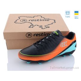 Футбольне взуття чоловічі Весна/осінь DM023027-2 black-orange (8 пар р.41-45) "Restime" недорого оптом від прямого постачальника