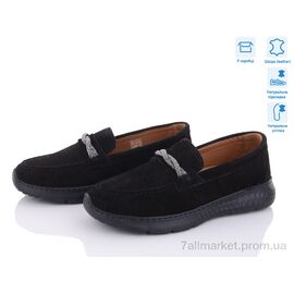 Туфлі жіночі стильні Весна/осінь 2325 чорний замш (8 пар р.36-40) "Mona Lisa" недорого оптом від прямого постачальника