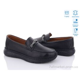 Туфлі жіночі стильні Весна/осінь 2325 чорний шкіра (8 пар р.36-40) "Mona Lisa" недорого оптом від прямого постачальника