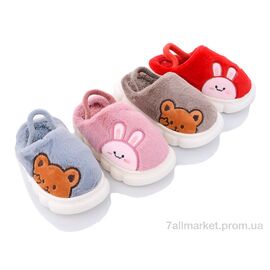 Тапки дитячі домашні Весна/осінь A30 mix (12 пар р.24-29) "Deshman" недорого оптом від прямого постачальника