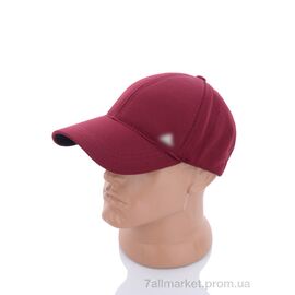 Фотография Кепка для мужчин Весна/осень Кепка трикотаж з залізкою бордовий (3 шт. р.сетка One size) "VIOLA" недорого оптом от прямого поставщика