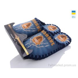 Тапки чоловічі домашні Весна/осінь 7-148 синій (10 пар р.40-47) "Active" недорого оптом від прямого постачальника