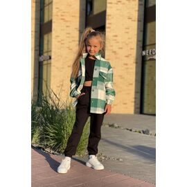Сорочка дитяча на дівчинку 8752 green р.128-164 "iBamBino" недорого оптом від прямого постачальника
