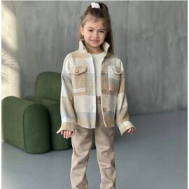 Сорочка дитяча на дівчинку 8755 beige р.104-122 "iBamBino" недорого оптом від прямого постачальника