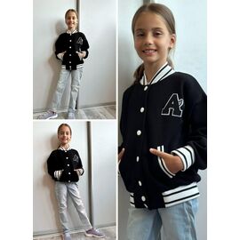 Фотография Бомбер детский на девочку 8758 black р.134-158 "iBamBino" недорого оптом от прямого поставщика