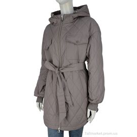 Фотография Куртка женская Весна/осень 23-560 grey-5 (5 шт. р.сетка 52-60) "Hope" недорого оптом от прямого поставщика