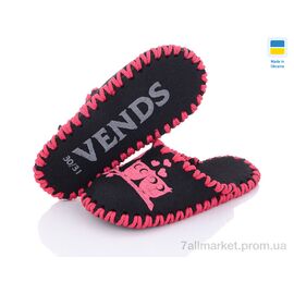 Тапки дитячі домашні Весна/осінь 026 чорний (9 пар р.30-35) "Active" недорого оптом від прямого постачальника