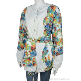 Куртка жіноча Весна/осінь YQL51-F106-1 white (07627) (7 шт. р.сітка44-56) "Obuvok" недорого оптом від прямого постачальника