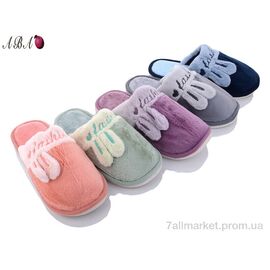 Фотография Тапки женские для дома Весна/осень L566 mix (12 пар р.36-41) "Aba" недорого оптом от прямого поставщика
