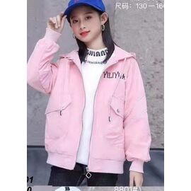 Фотография Ветровка детская на девочку 8801 pink р.130-160 "Gold Kids" недорого оптом от прямого поставщика