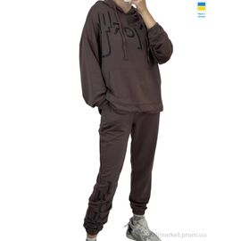 Спортивний костюм жіночий Весна/осінь 00126 мокко (3 шт. р.сіткаS-L) "Kram" недорого оптом від прямого постачальника