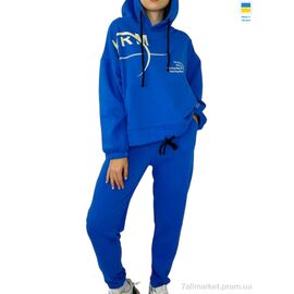 Фотография Спортивный костюм женский Весна/осень 25.603 електрик норма (3 шт. р.сетка S-L) "Kram" недорого оптом от прямого поставщика