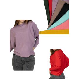 Батник жіночий Весна/осінь 2033 mix (5 шт. р.сітка42-48) "Massmag" недорого оптом від прямого постачальника