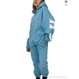 Фотография Спортивный костюм женский Весна/осень 00266 небесний (3 шт. р.сетка M-XL) "Kram" недорого оптом от прямого поставщика